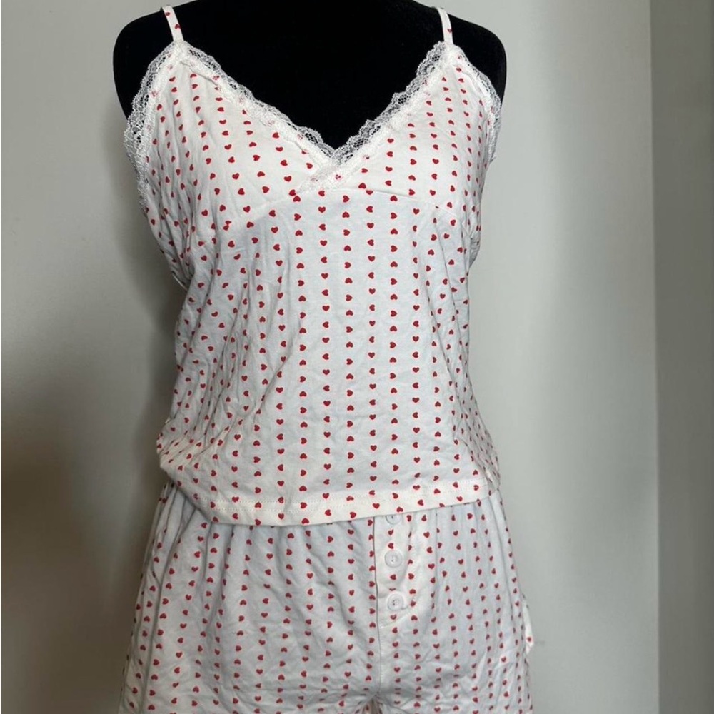 Heart Print Women's Sleepwear Set